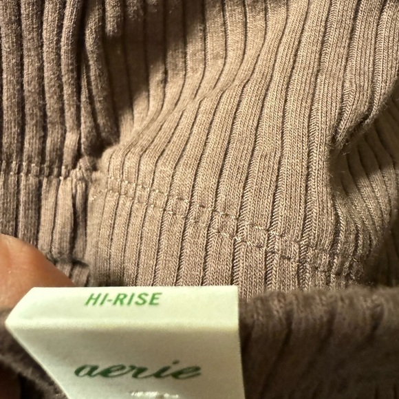 Aerie Kick It Ribbed Super Flare Pants - Picture 9 of 11